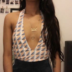 Rachel Pally one piece swimsuit.